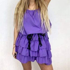 Purple summer dress